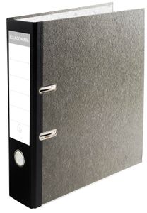 Prem'Touch® Lever arch file - grey marbled paper - Aktenordner Marmorpapier