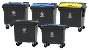 ESE World B.V. Abfall- und Wertstoffbehälter nach EN 840 in 2-Rad- und 4-Rad-Ausführung