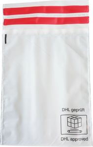 Mailing bags and bags with sealing strip